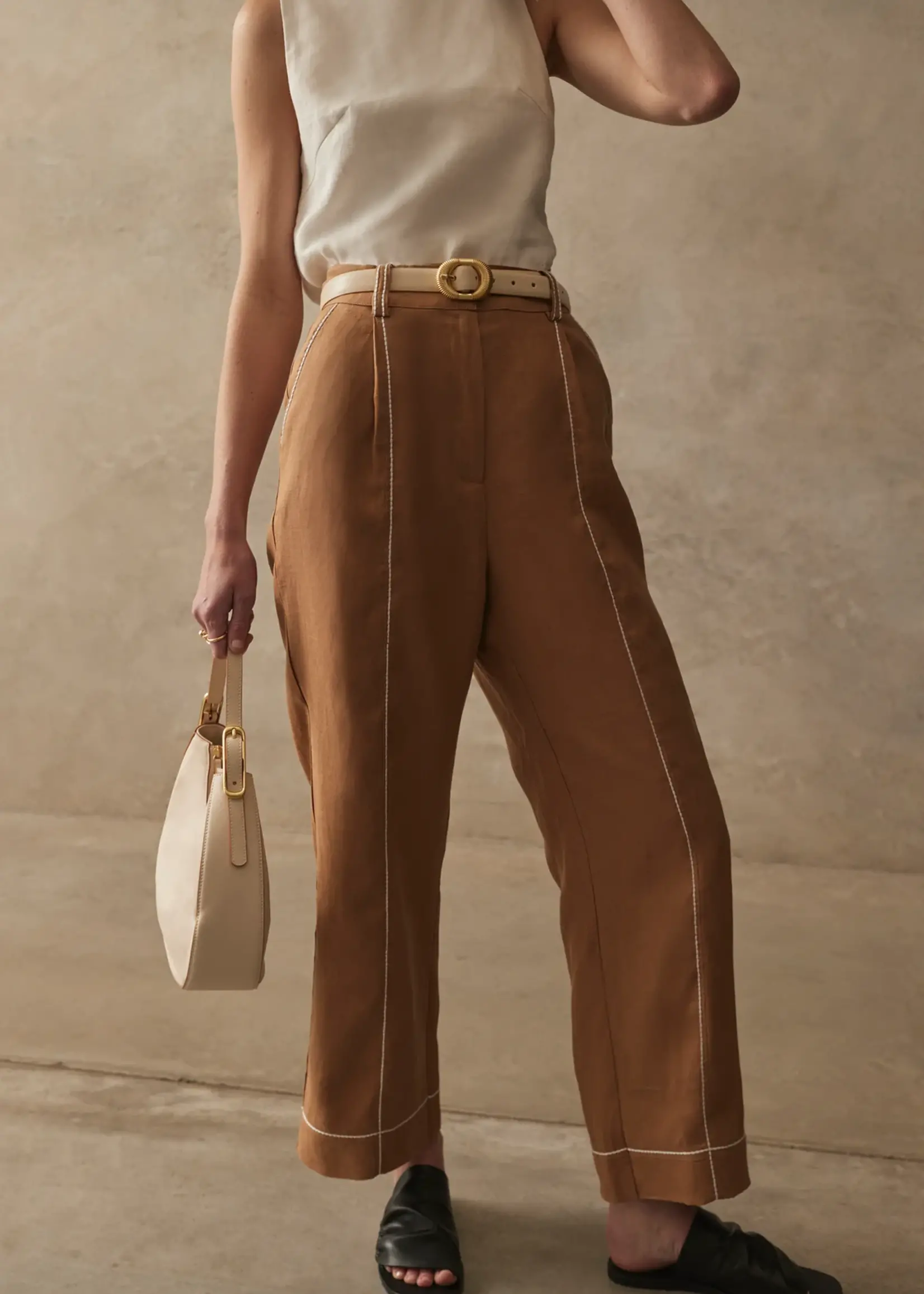 Elitaire Boutique Avalon Pants in Honey