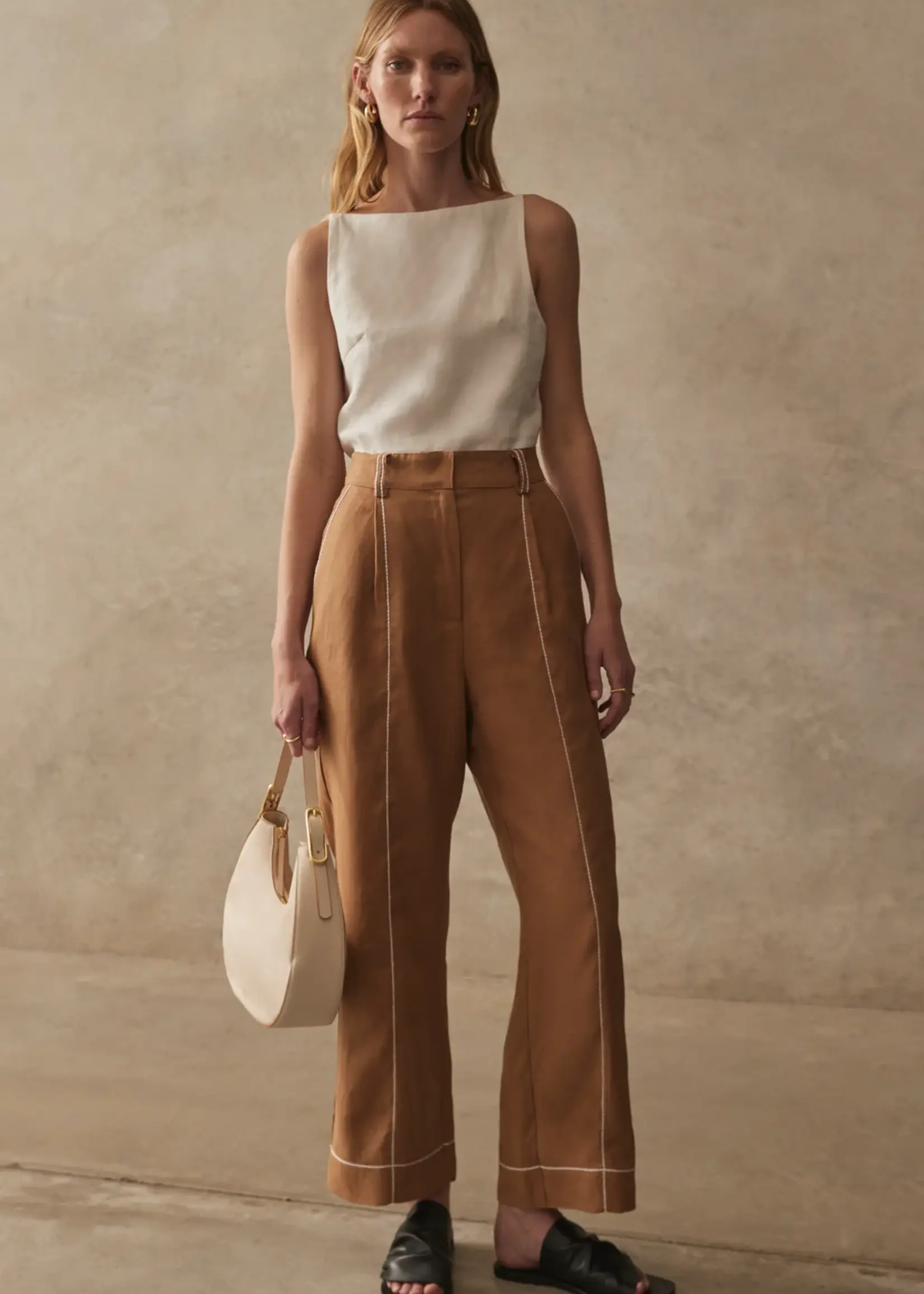 Elitaire Boutique Avalon Pants in Honey