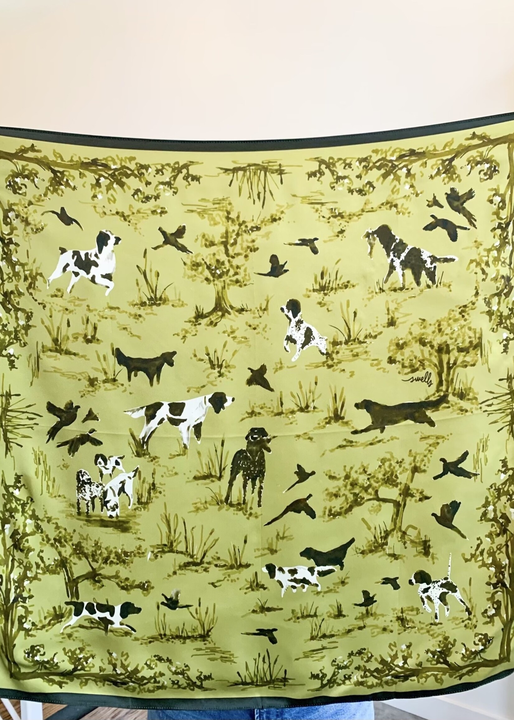 Elitaire Boutique Bird Dog Silk Scarf by Swells