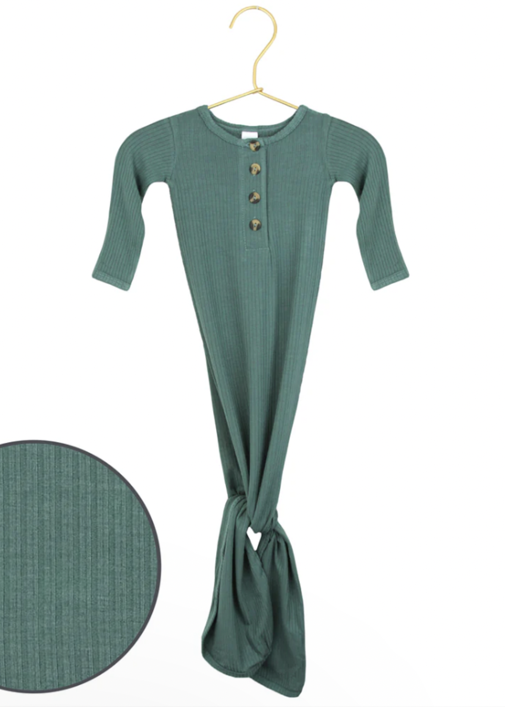 Elitaire Petite Pierce Ribbed Knotted Gown