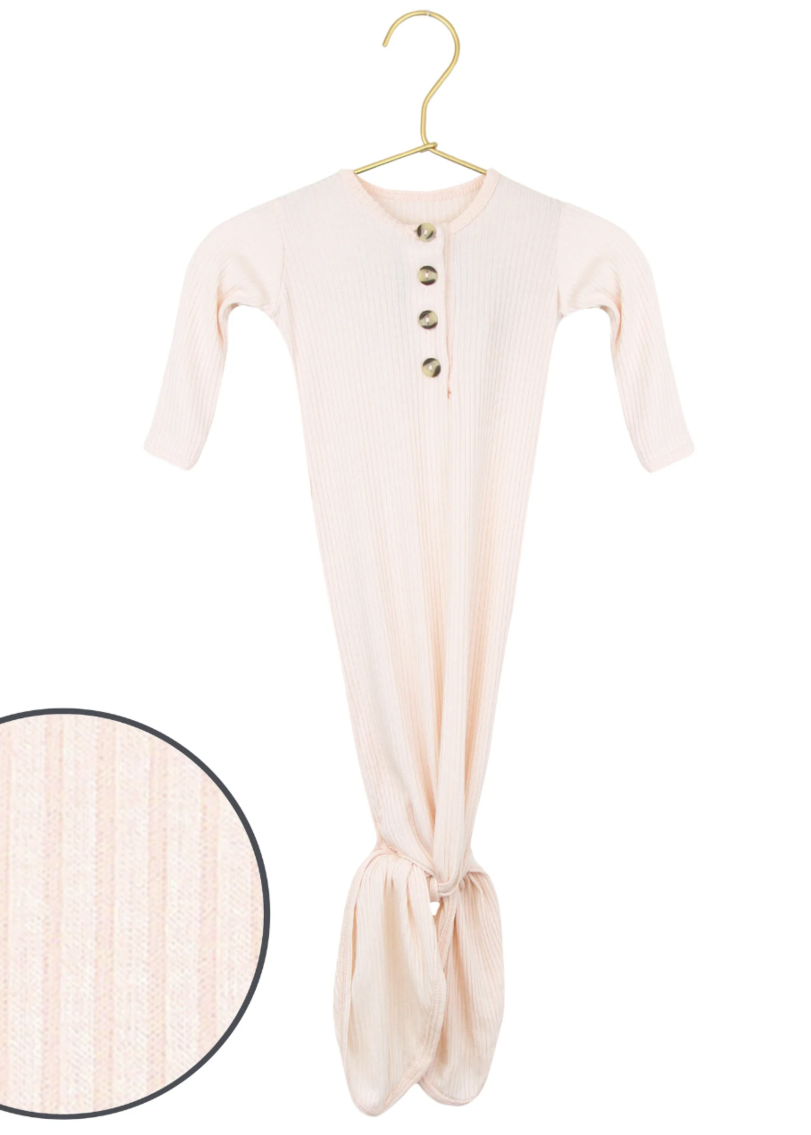 Elitaire Petite Rosie Ribbed Knotted Gown