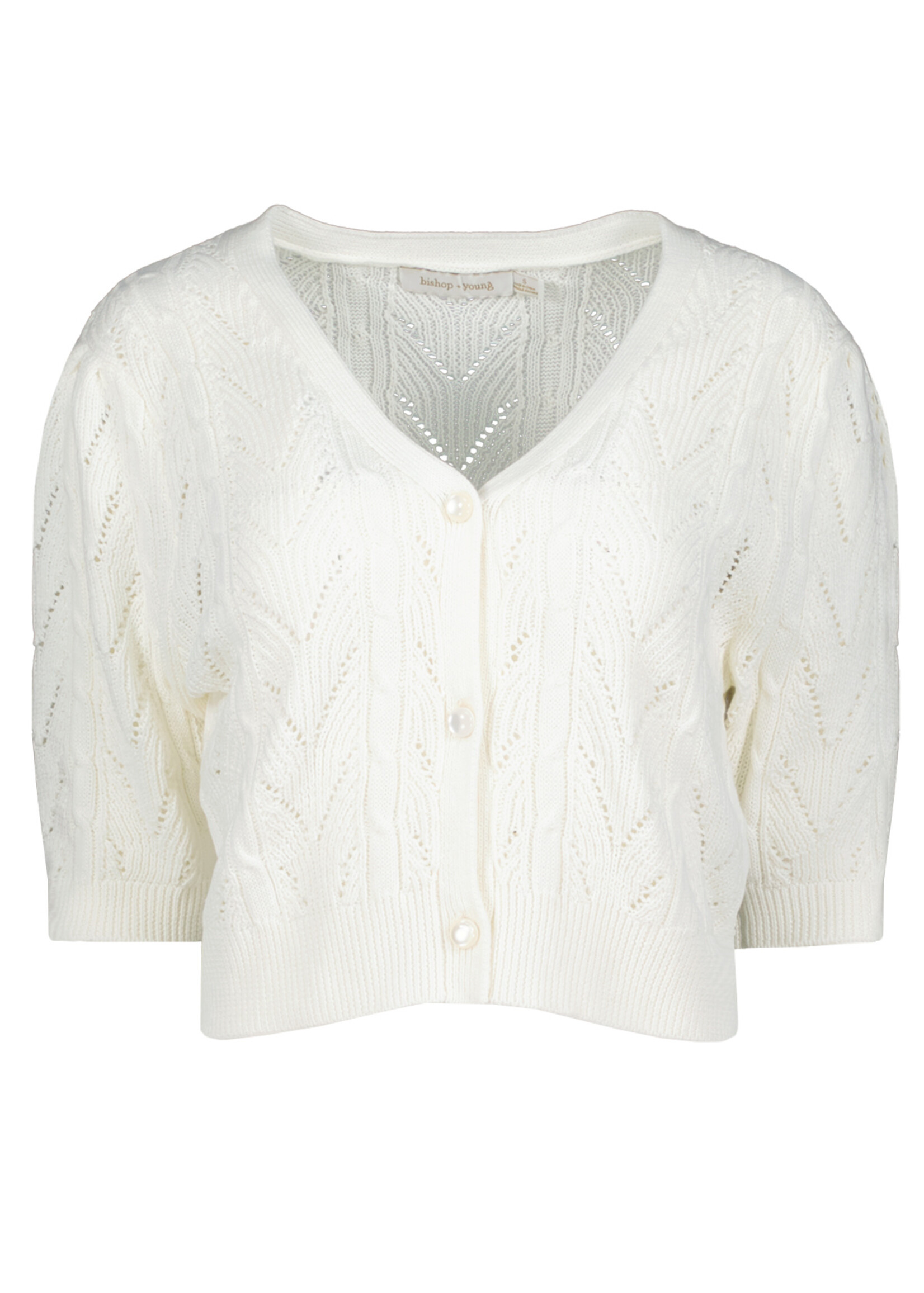 Elitaire Boutique Palmer Pointelle Knit Cardigan