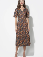 Elitaire Boutique Gracie Puff Sleeve Midi Dress