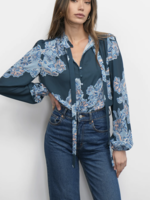 Elitaire Boutique Cierra Tie Neck Blouse
