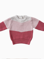 Elitaire Petite Colorblock Sweater in Misty Rose