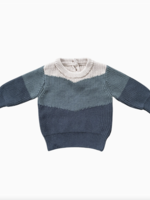 Elitaire Petite Colorblock Sweater in Slate