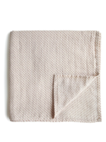 Elitaire Petite Muslin Organic Cotton Swaddle in Caramel Polka Dot