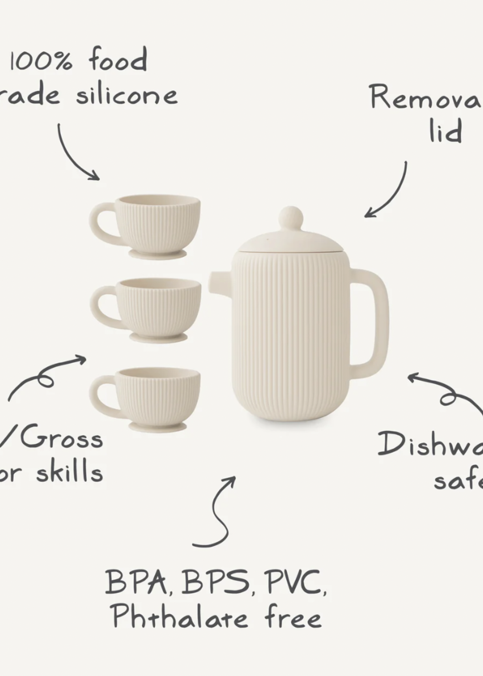 Elitaire Petite Silicone Tea Play Set