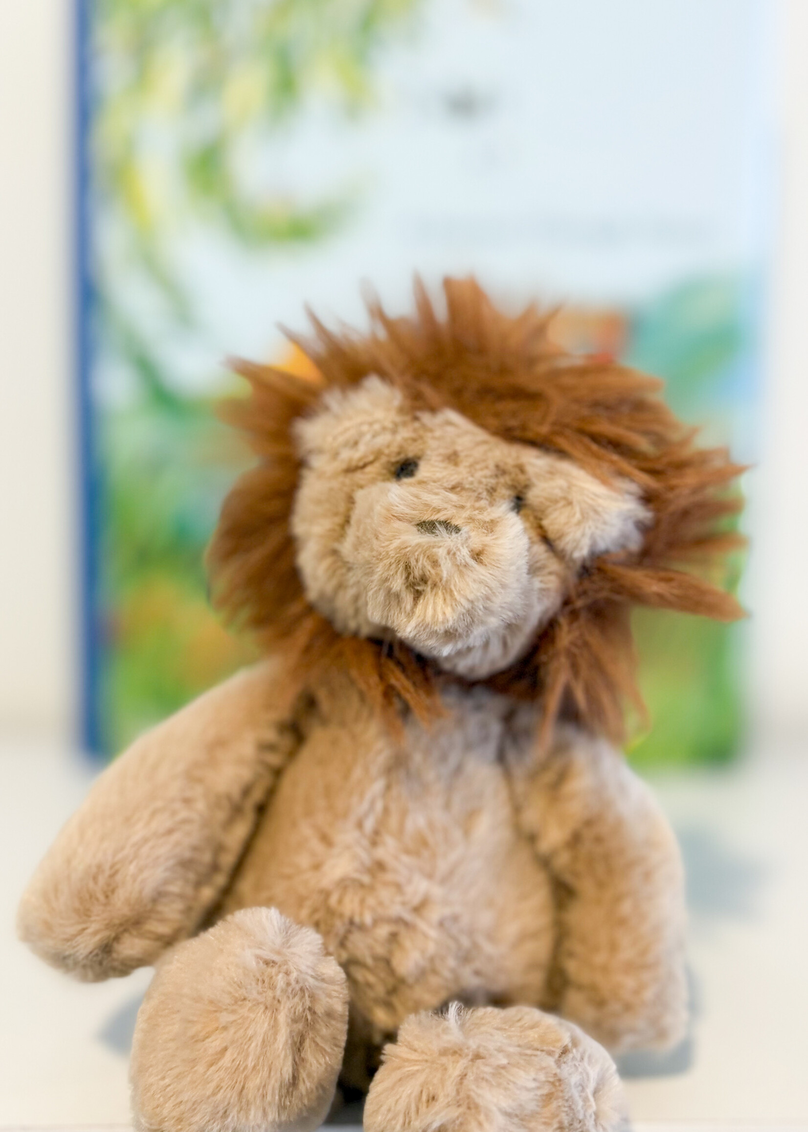 Elitaire Petite Finn the Lion Plush Rattle