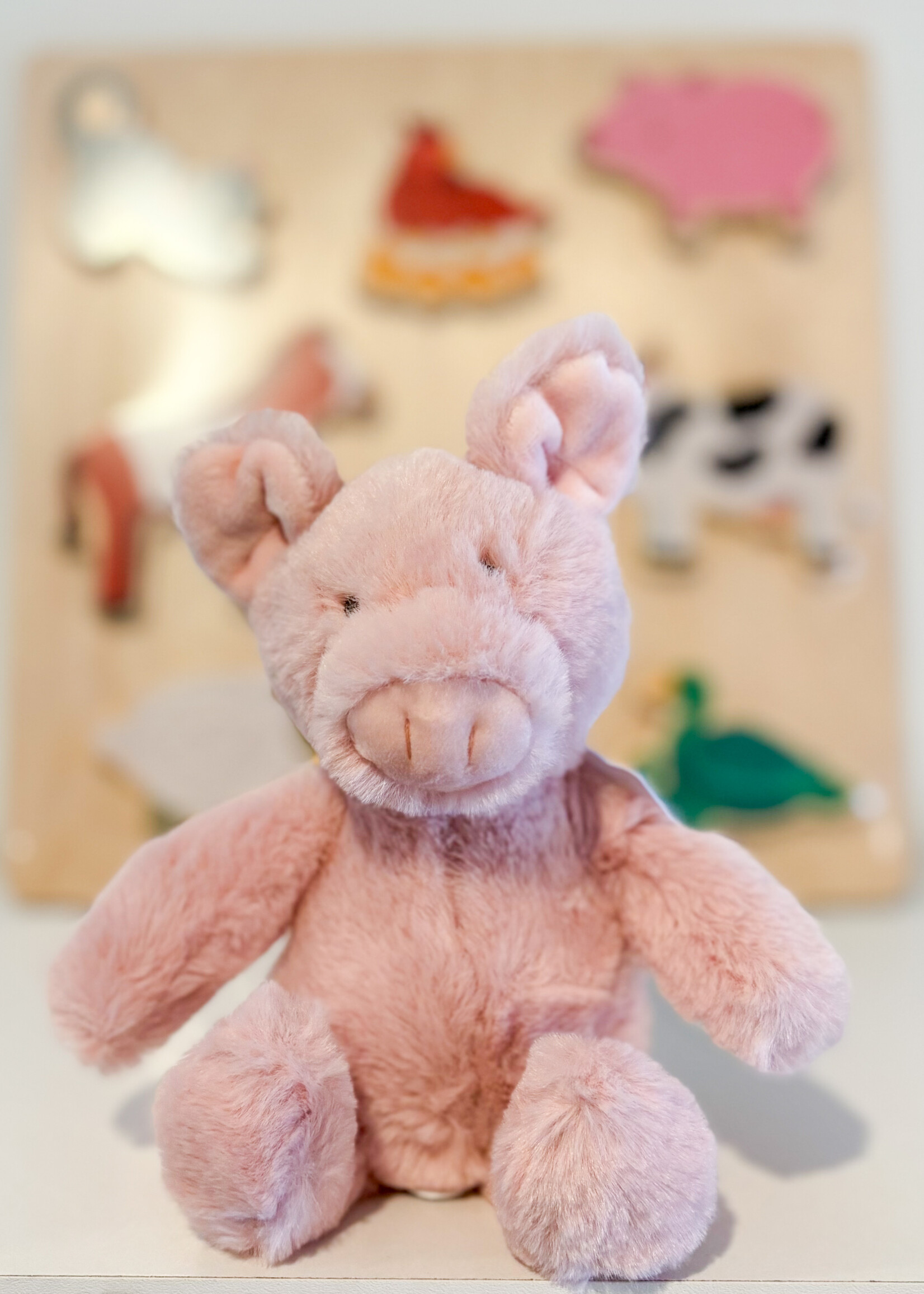 Elitaire Petite Penny the Pig Plush Rattle