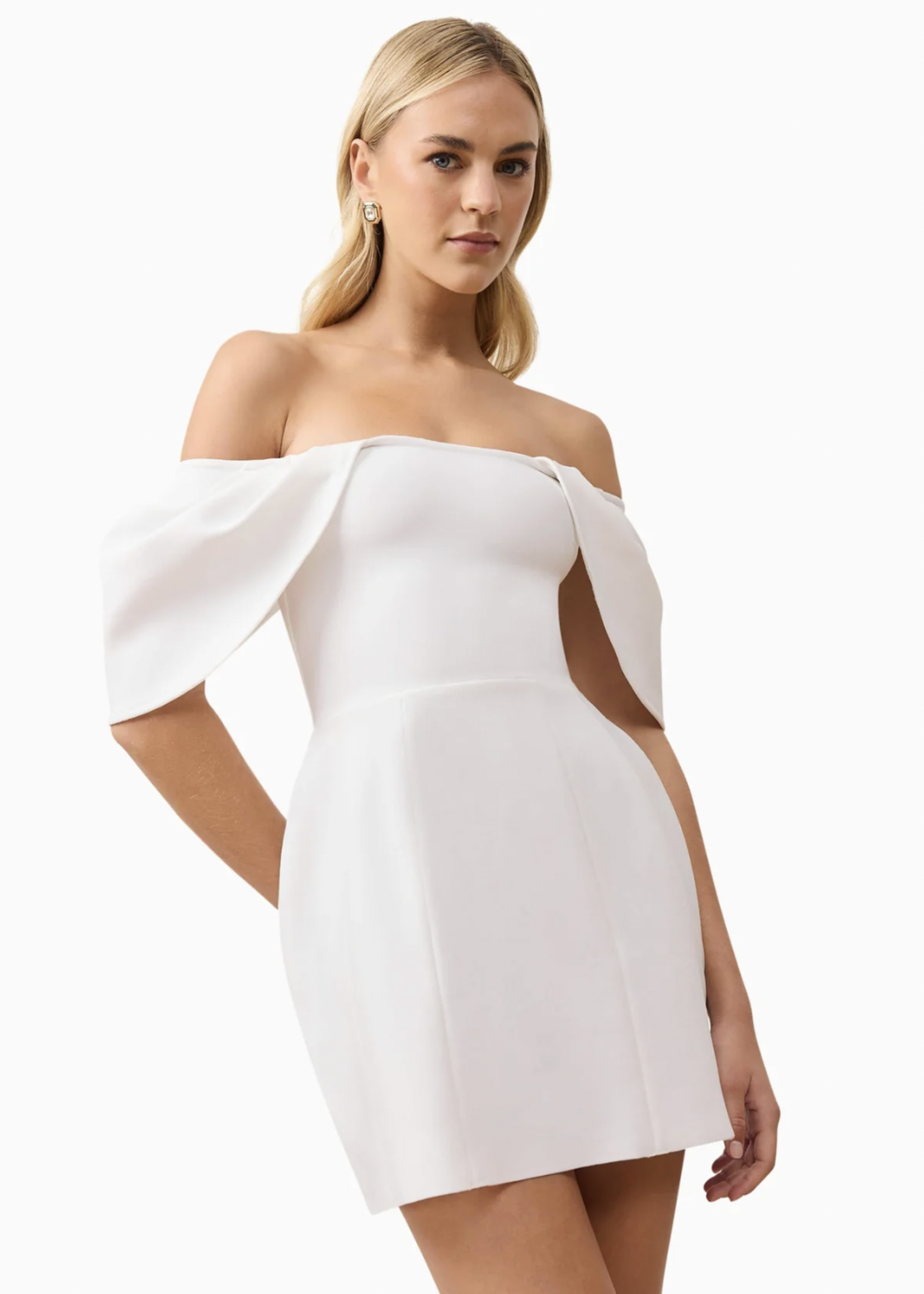 Elitaire Boutique Fiona Off Shoulder Mini Dress
