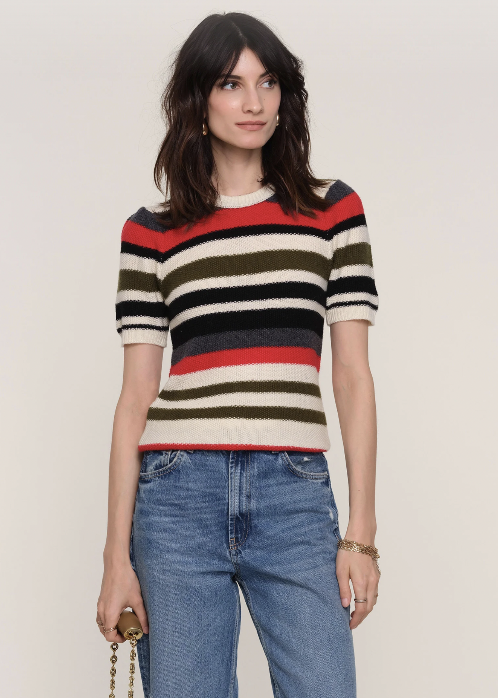 Elitaire Boutique Shellie Striped Sweater