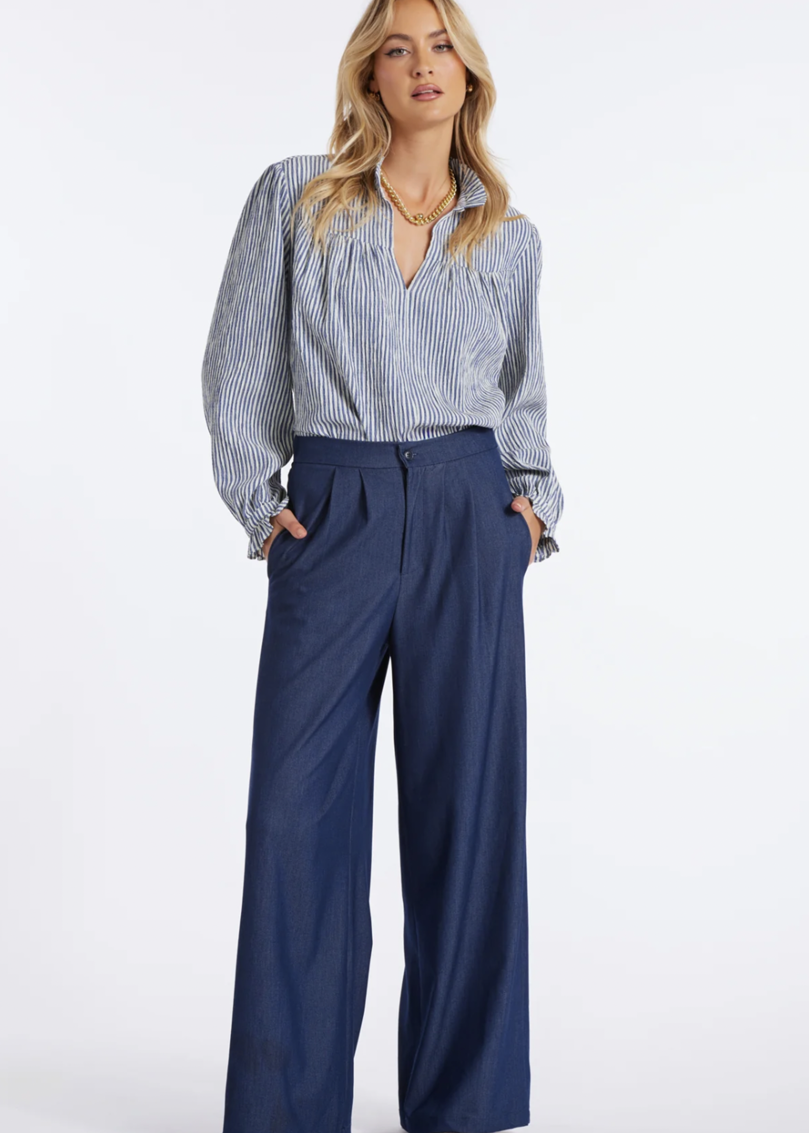 Elitaire Boutique Somerset Striped Blouse