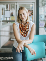Elitaire Boutique Orange + Grey Silk Gameday Scarf by Swells