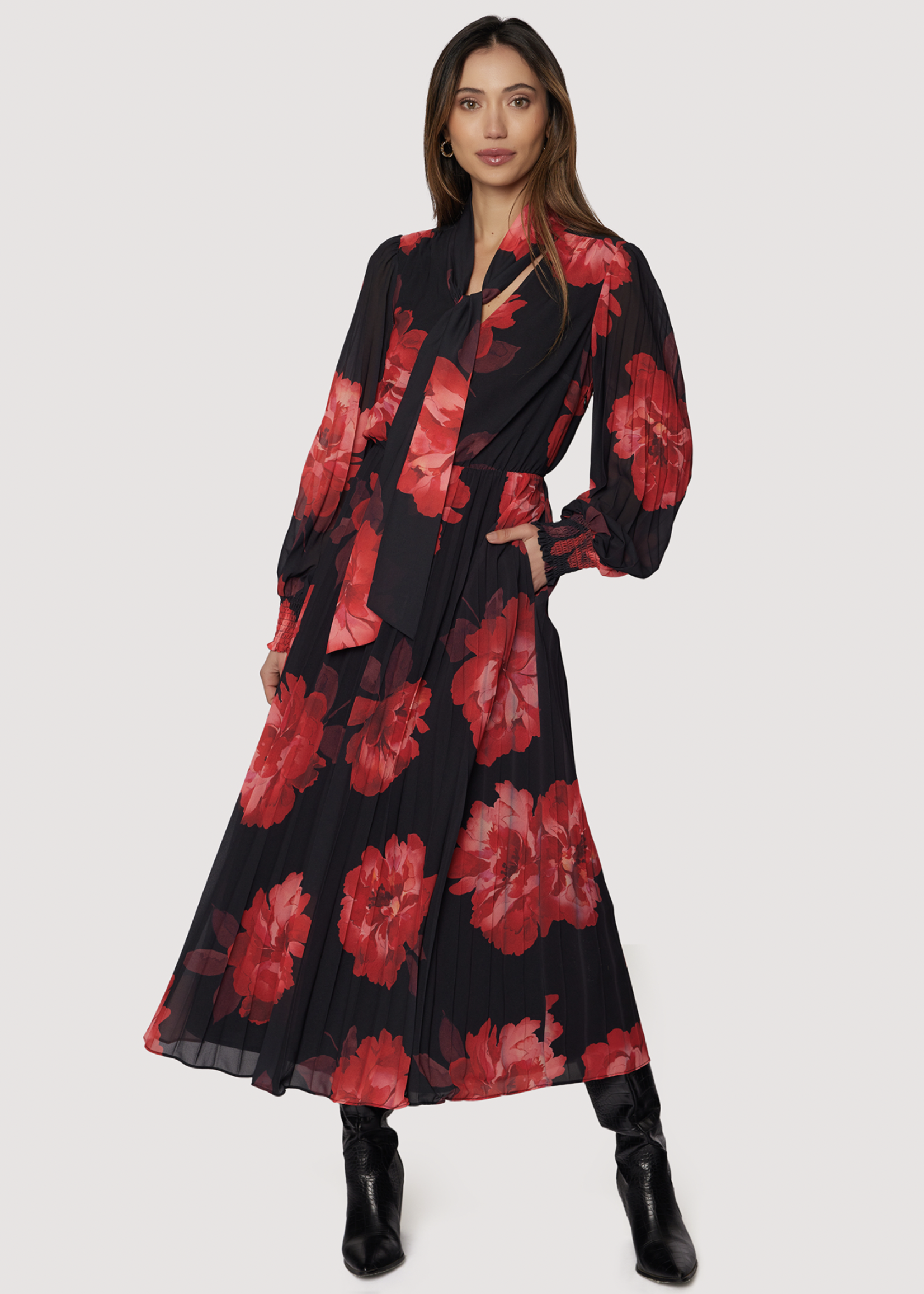 Elitaire Boutique Scarlet Melody Maxi Dress
