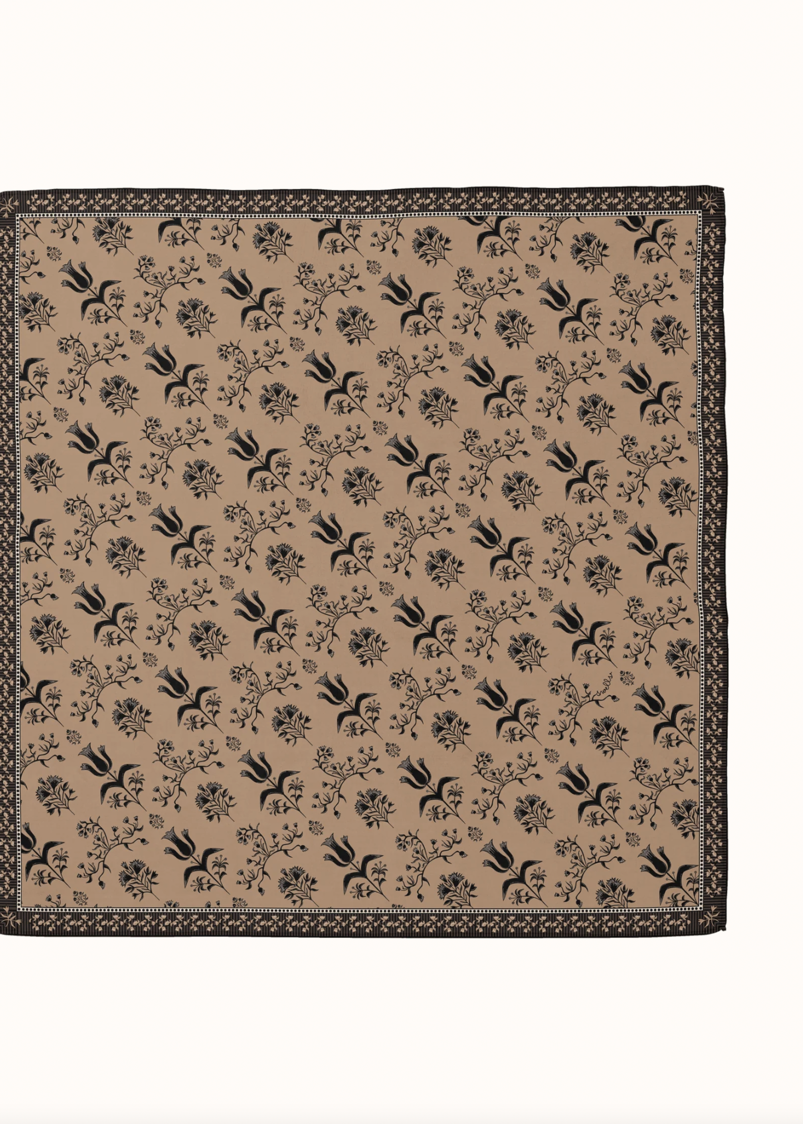 Elitaire Boutique Pepper Block Silk Scarf by Swells