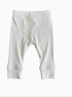 Elitaire Petite Cream Ribbed Leggings