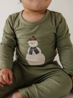Elitaire Petite Snowman Long Sleeve Bodysuit