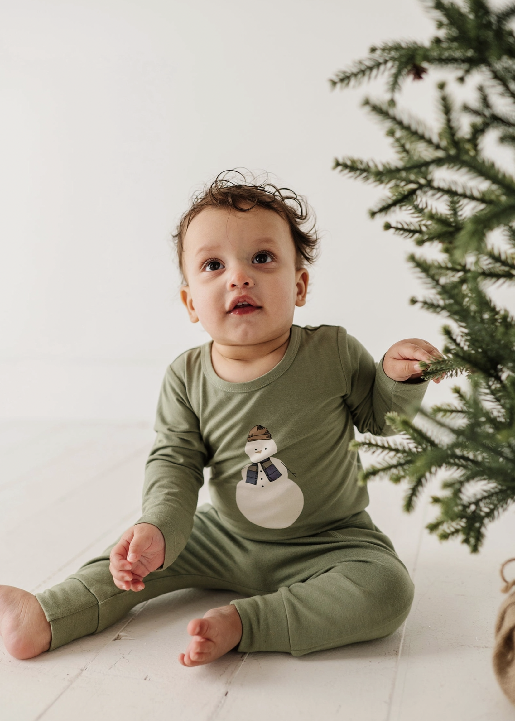 Elitaire Petite Snowman Long Sleeve Bodysuit