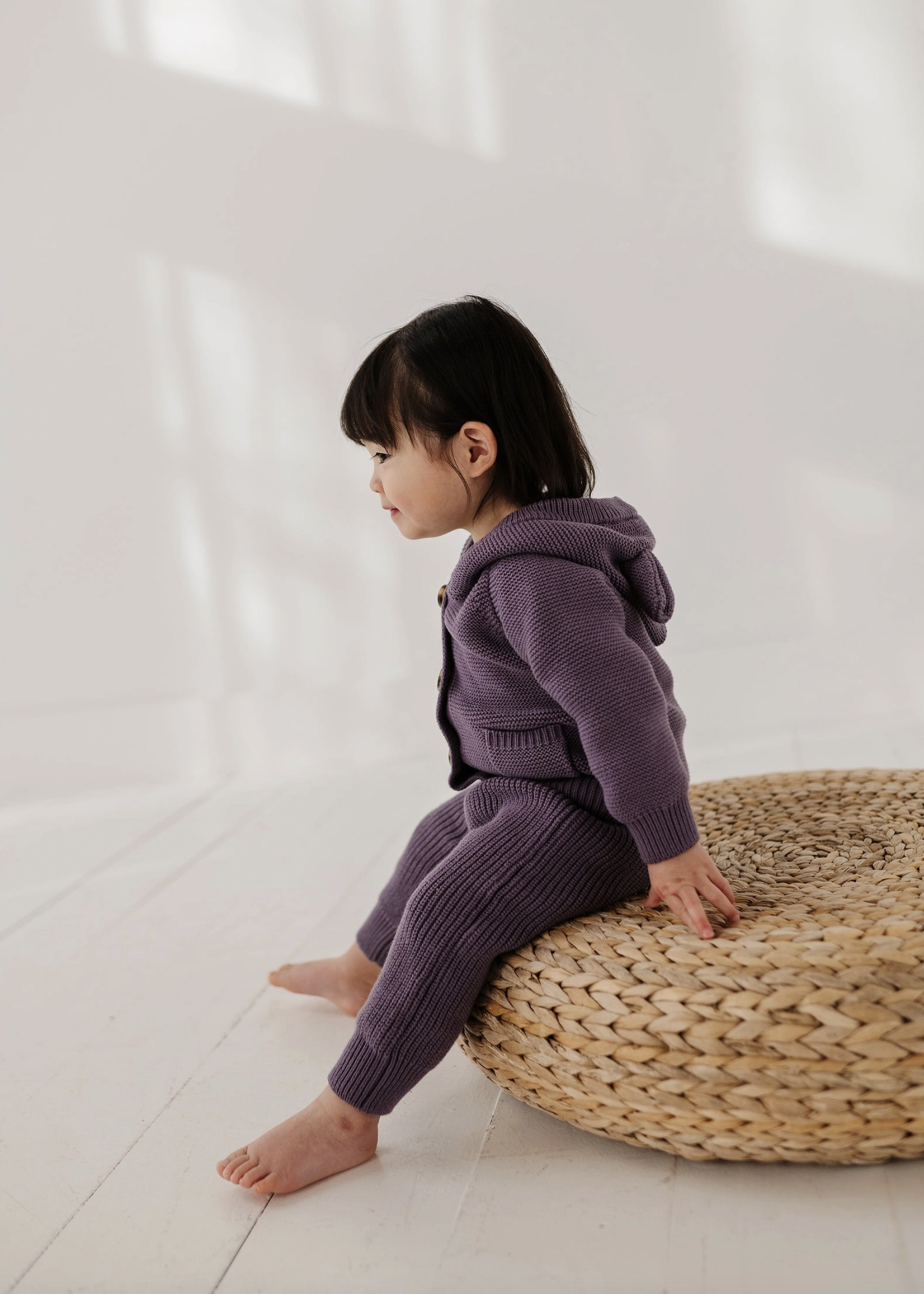 Elitaire Petite Plum Knit Pants