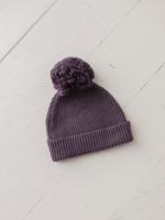 Elitaire Petite Knit Pom Hat in Plum
