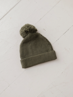 Elitaire Petite Knit Pom Hat in Olive