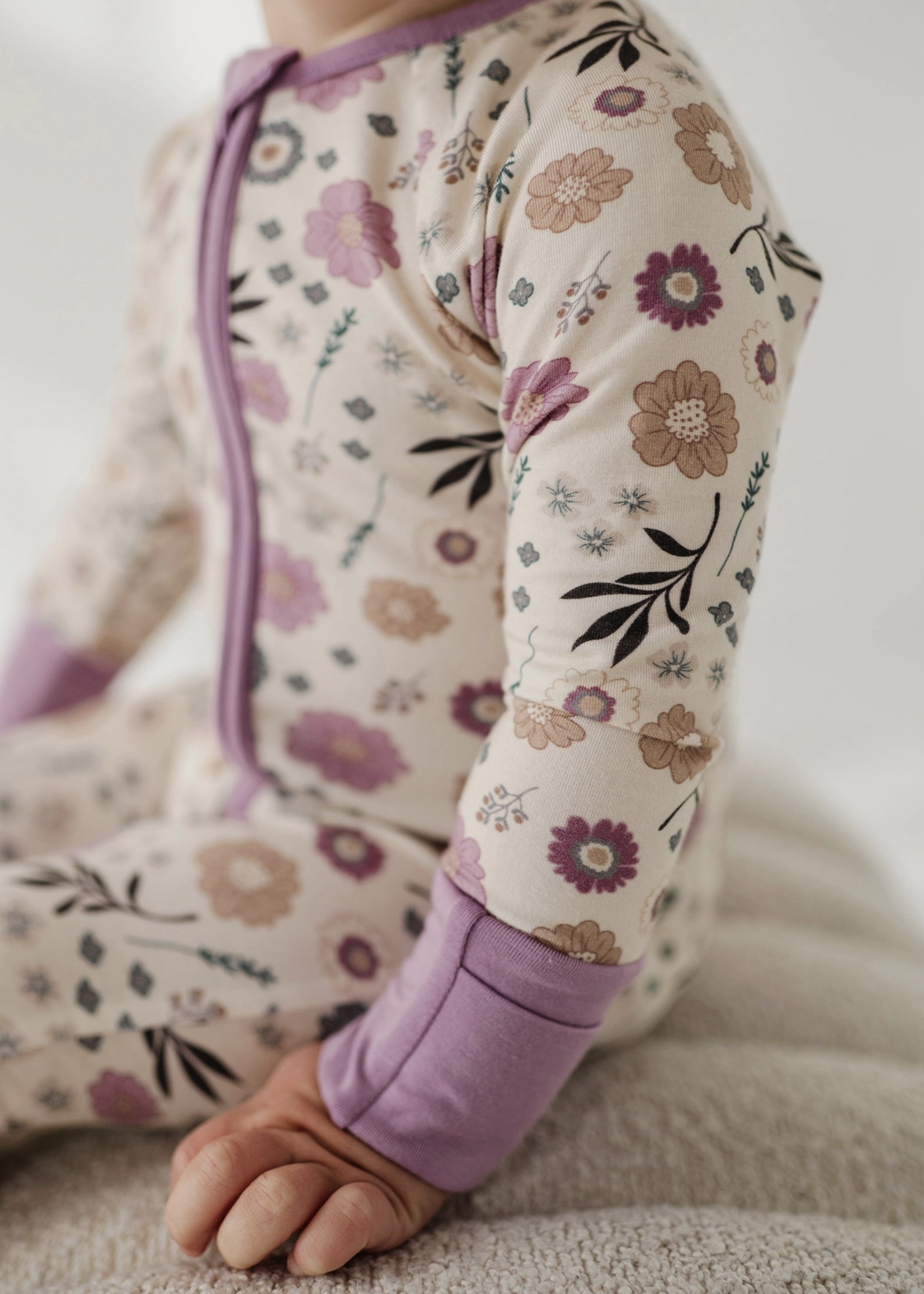 Elitaire Petite Winter Floral Zippered Sleeper