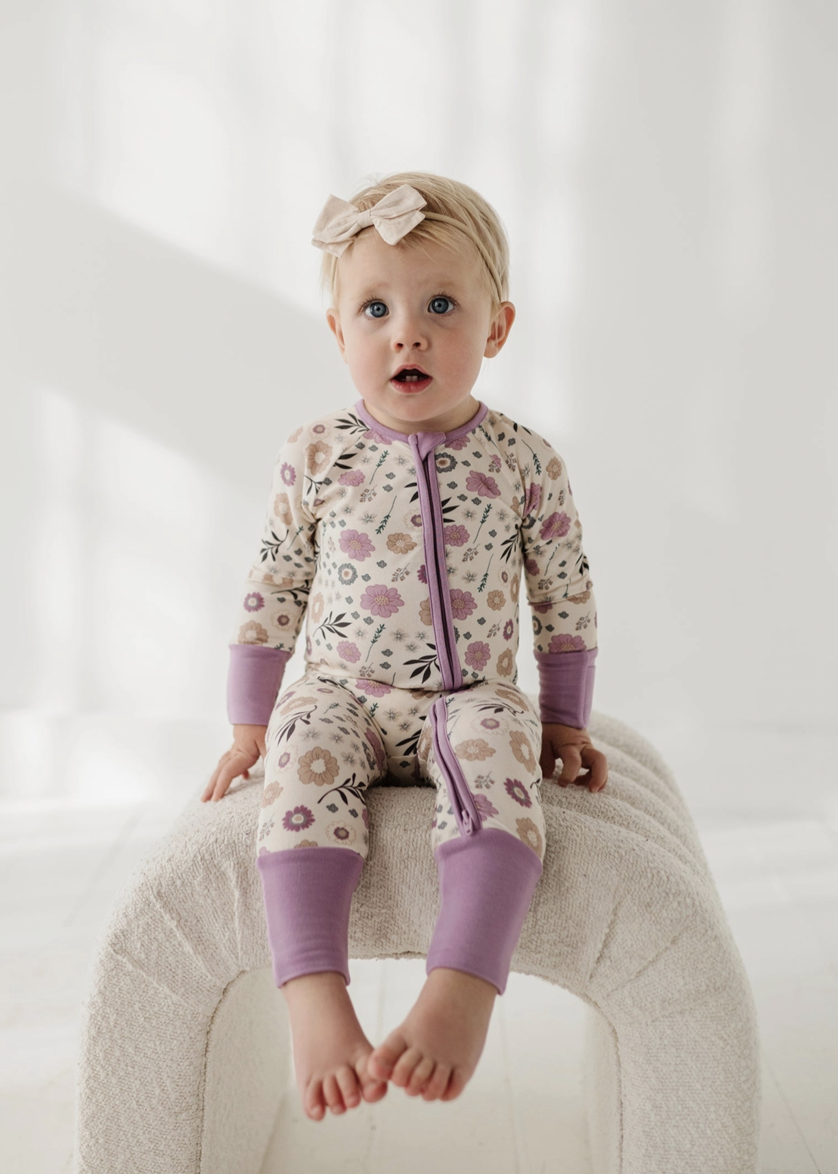 Elitaire Petite Winter Floral Zippered Sleeper