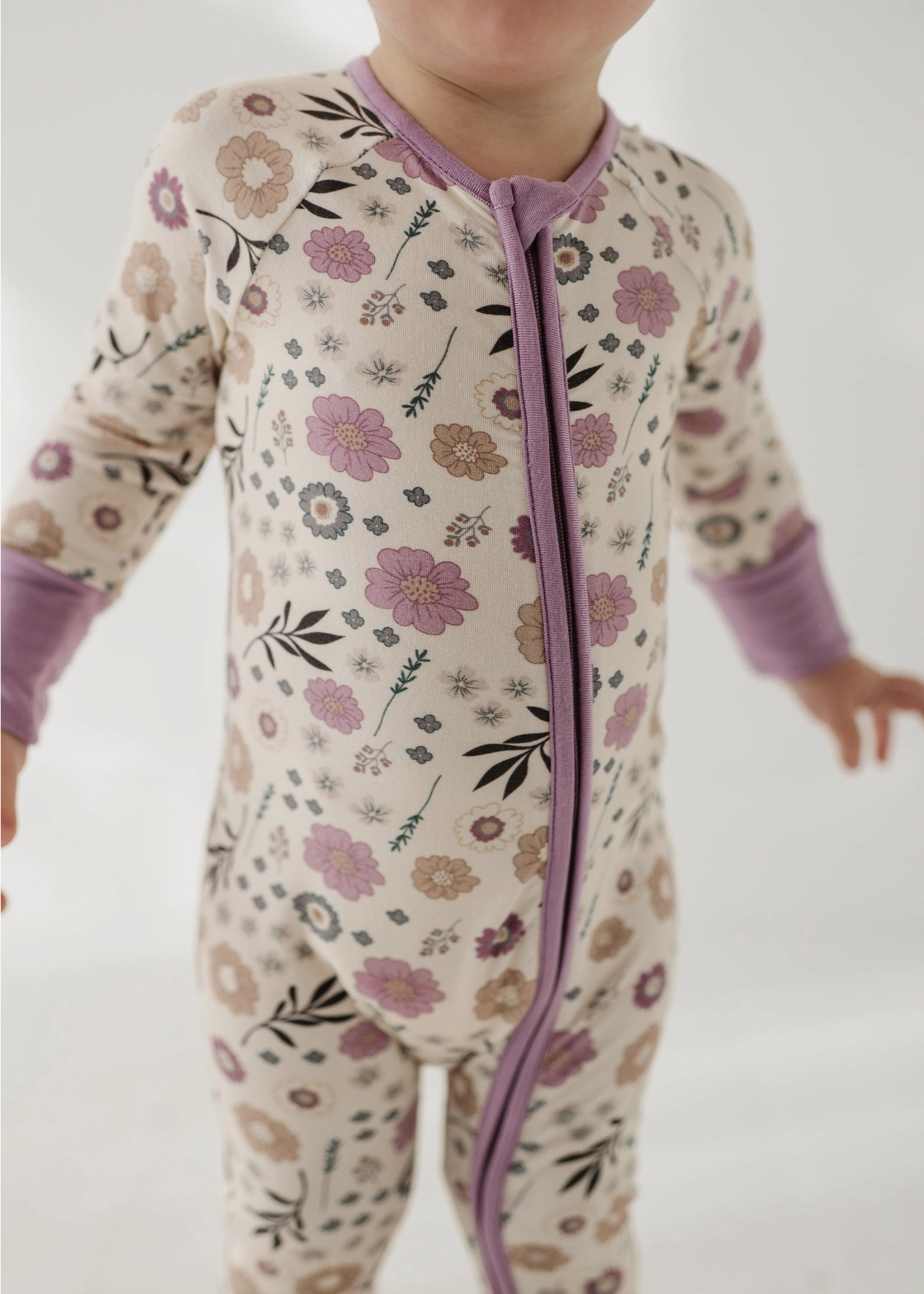 Elitaire Petite Winter Floral Zippered Sleeper