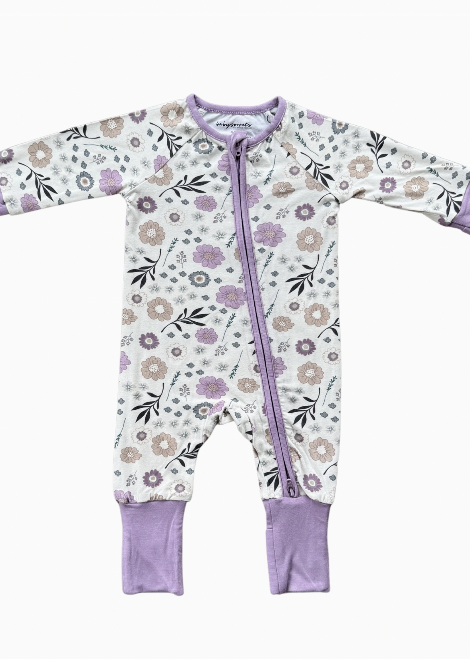 Elitaire Petite Winter Floral Zippered Sleeper