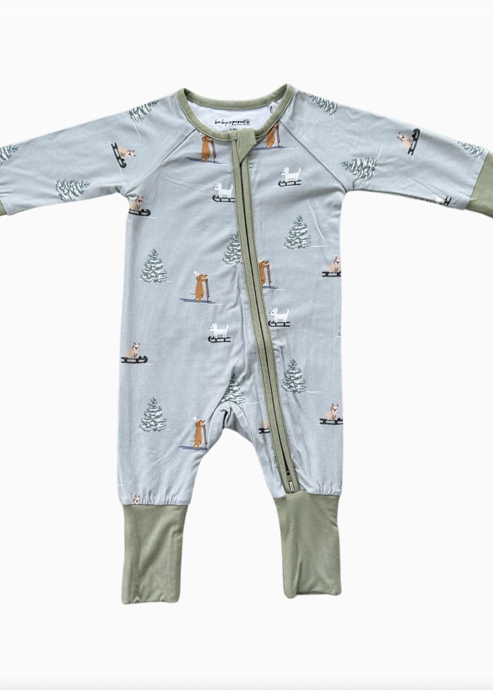 Elitaire Petite Sled Dogs Zippered Sleeper