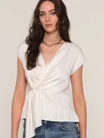 Elitaire Boutique Olive Top in Ivory