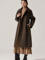Elitaire Boutique Seeley Brown Plaid Coat