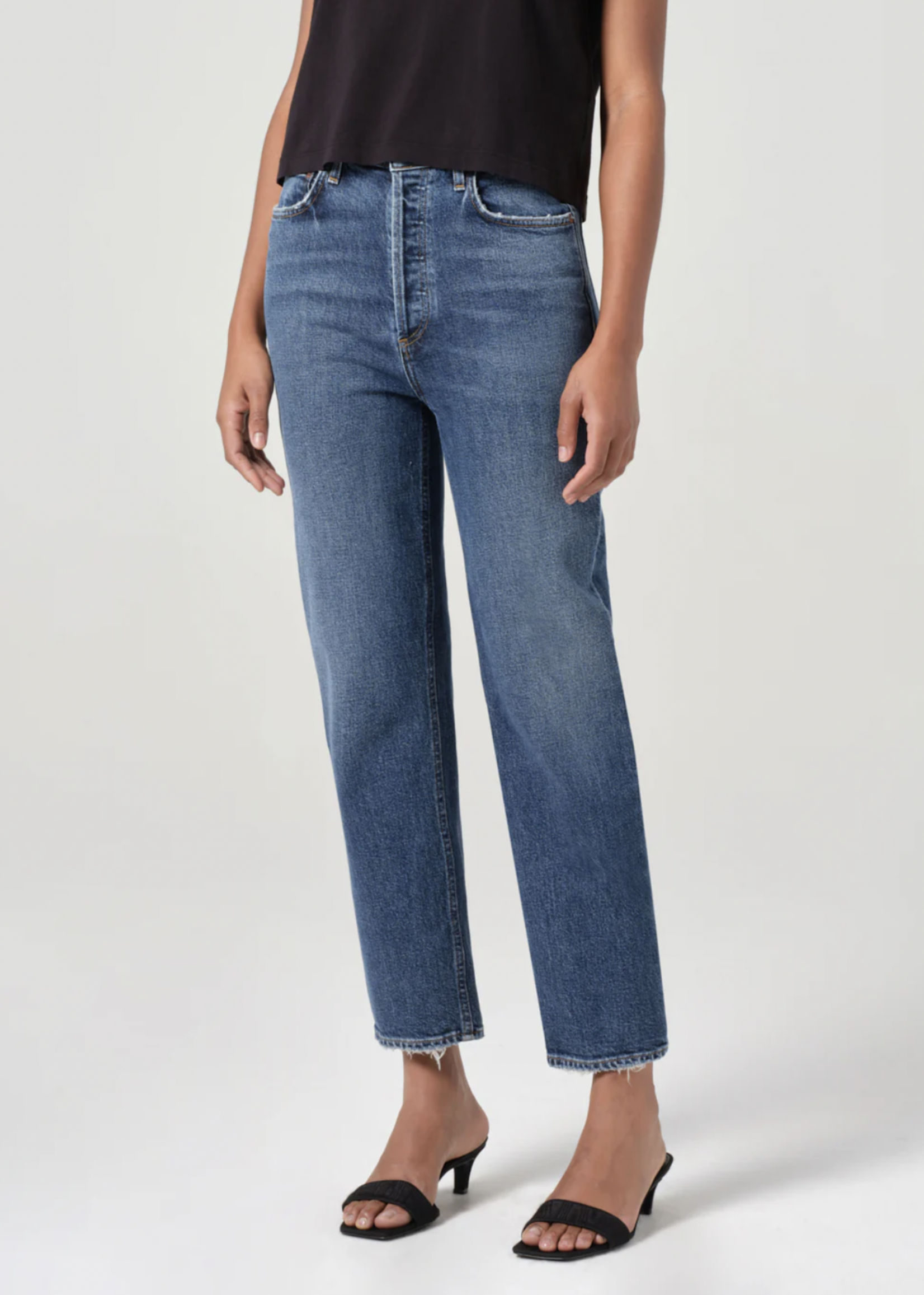 Elitaire Boutique 90's Pinch Waist Crop in Solace
