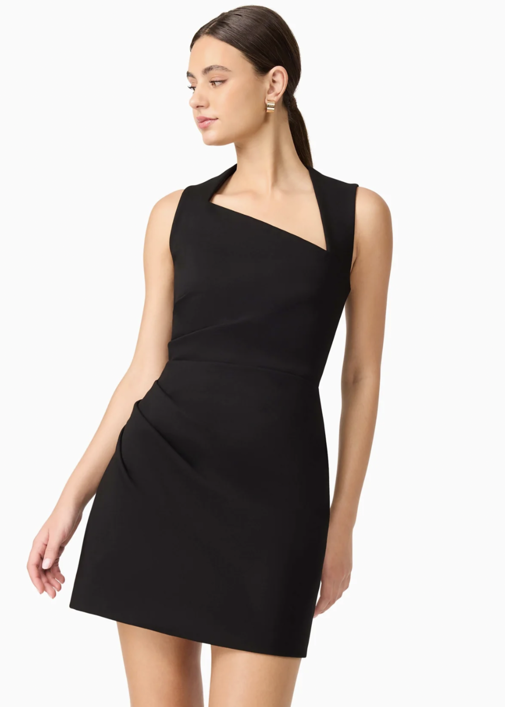 Elitaire Boutique Alina Asymmetrical Mini Dress