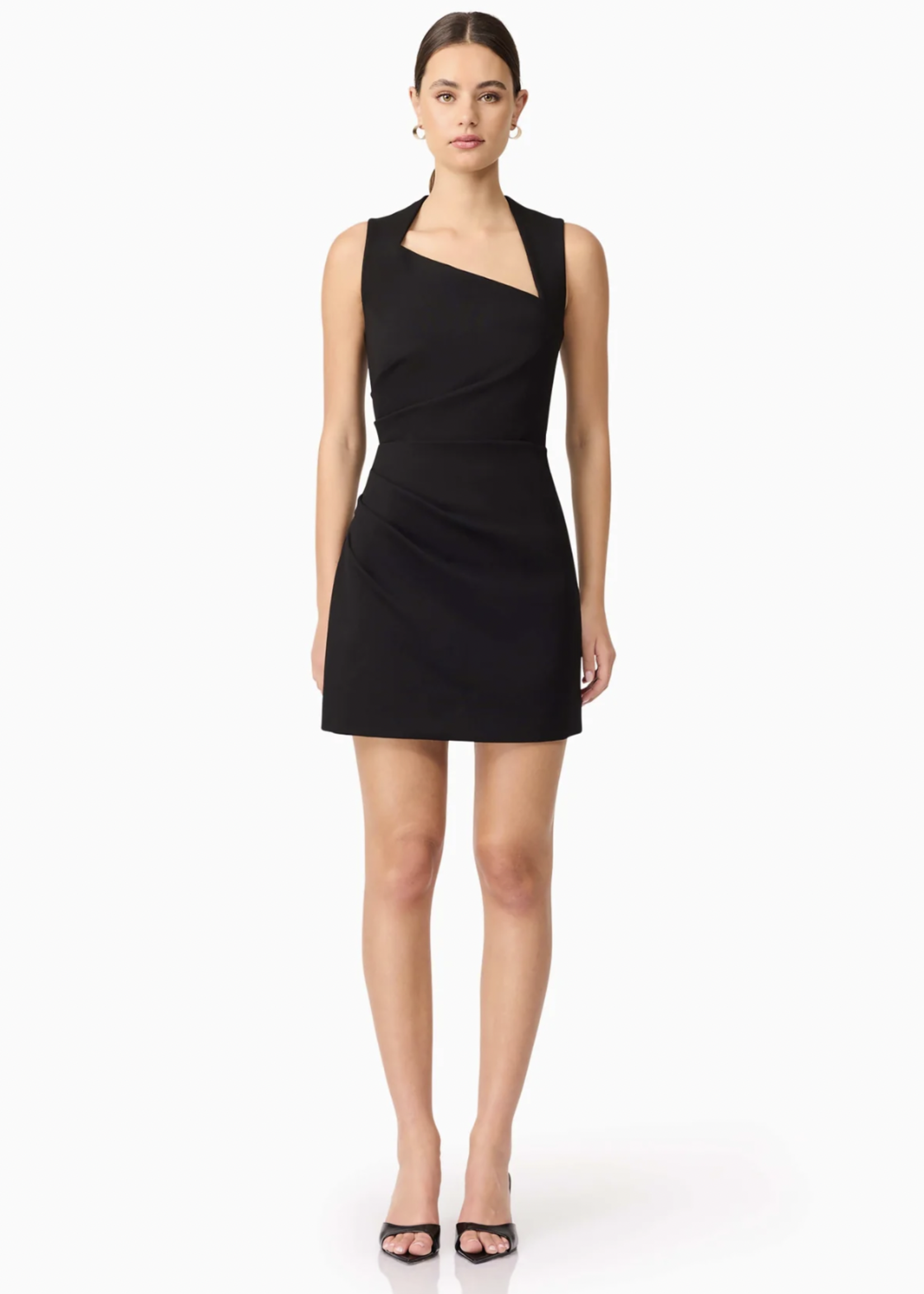 Elitaire Boutique Alina Asymmetrical Mini Dress