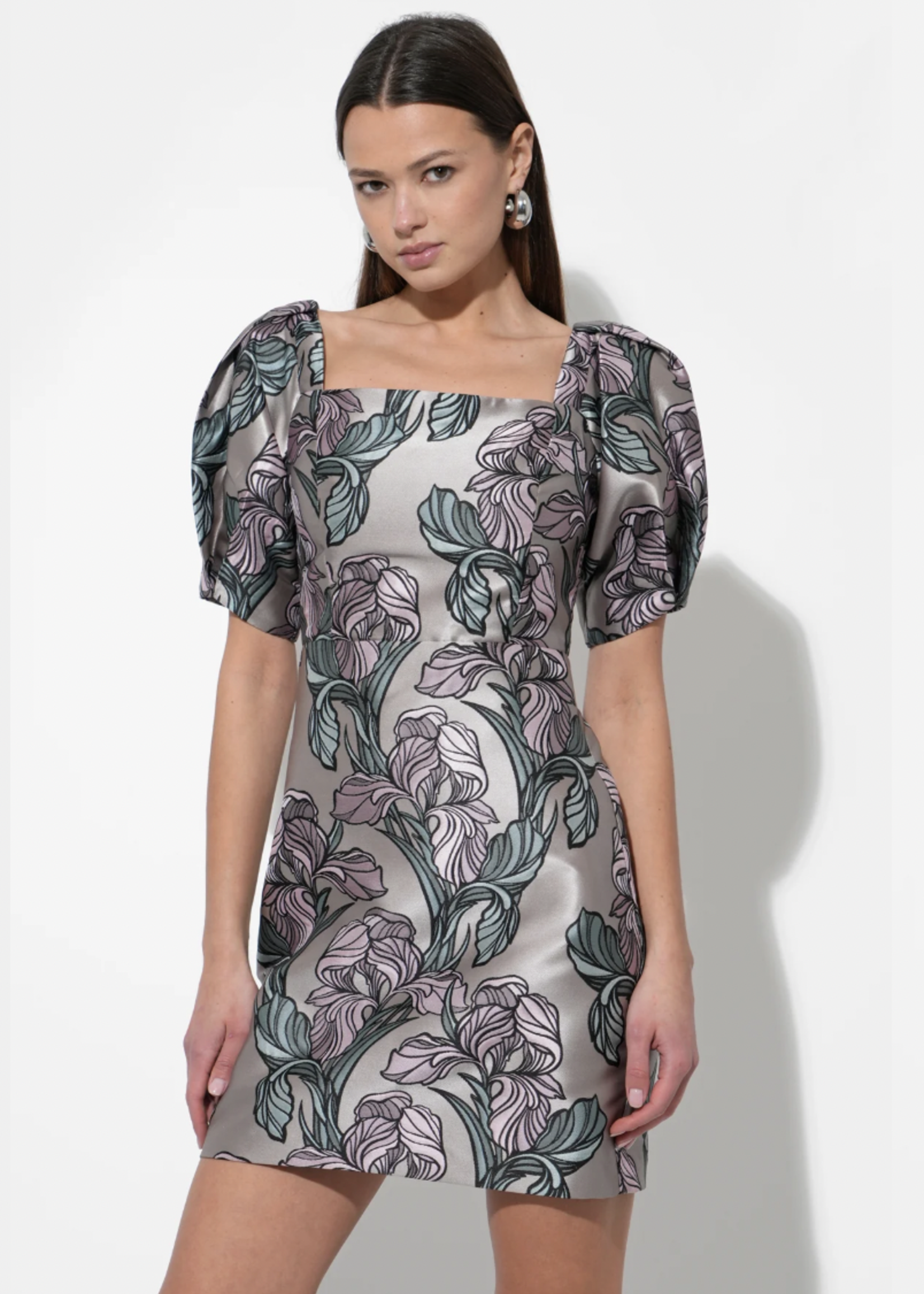 Elitaire Boutique Astoria Jacquard Mini Dress
