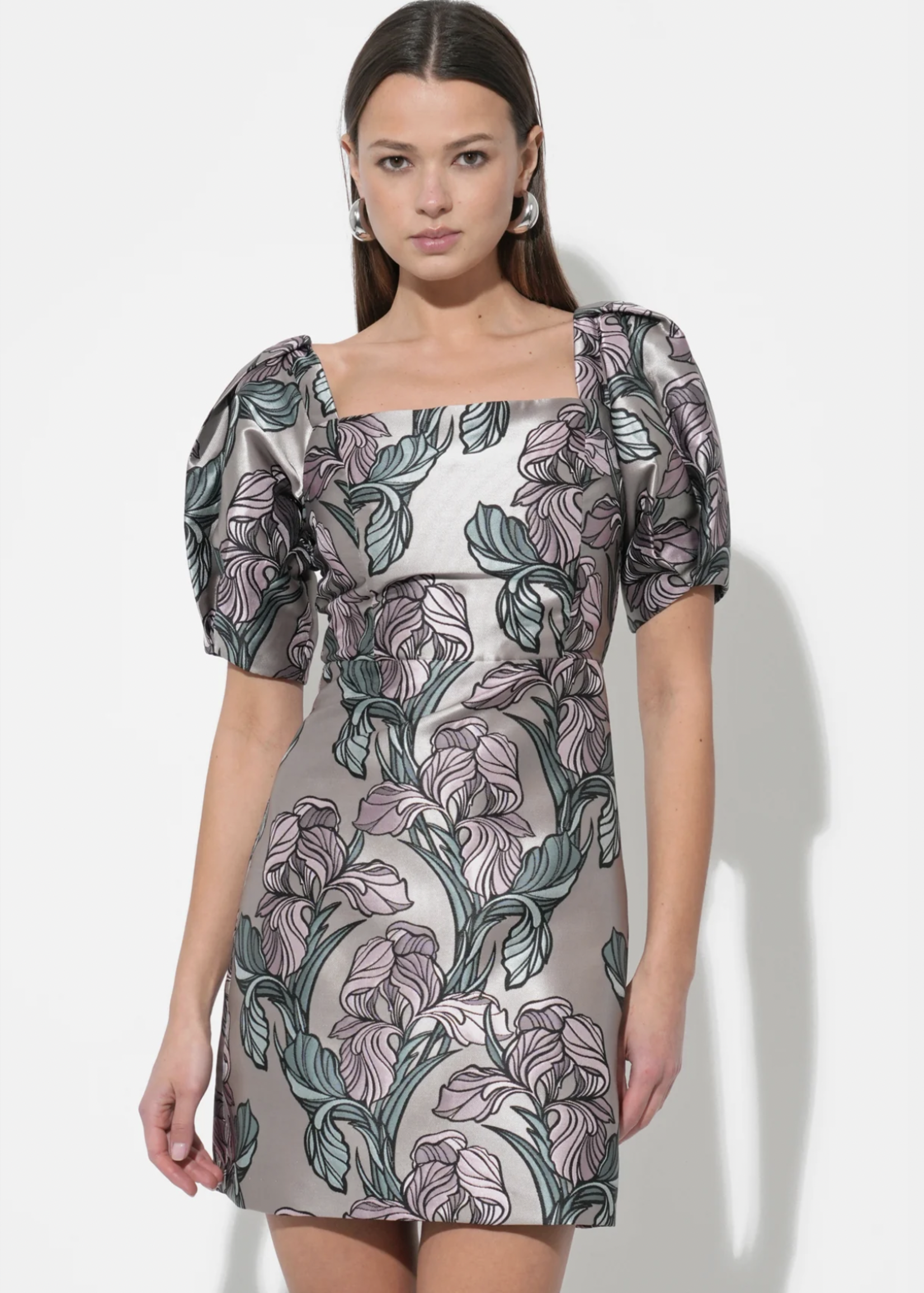Elitaire Boutique Astoria Jacquard Mini Dress