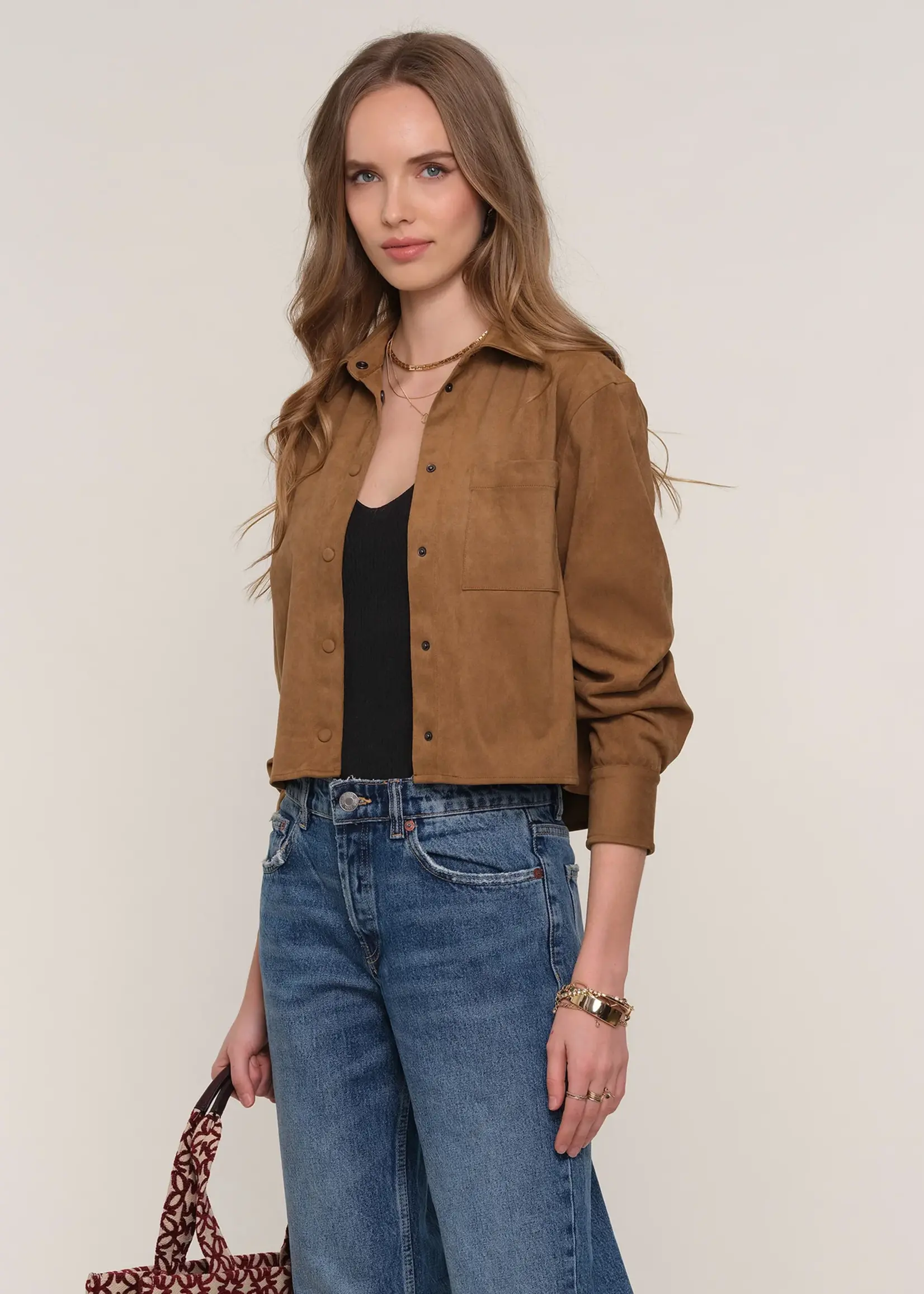 Elitaire Boutique Castalia Suede Top
