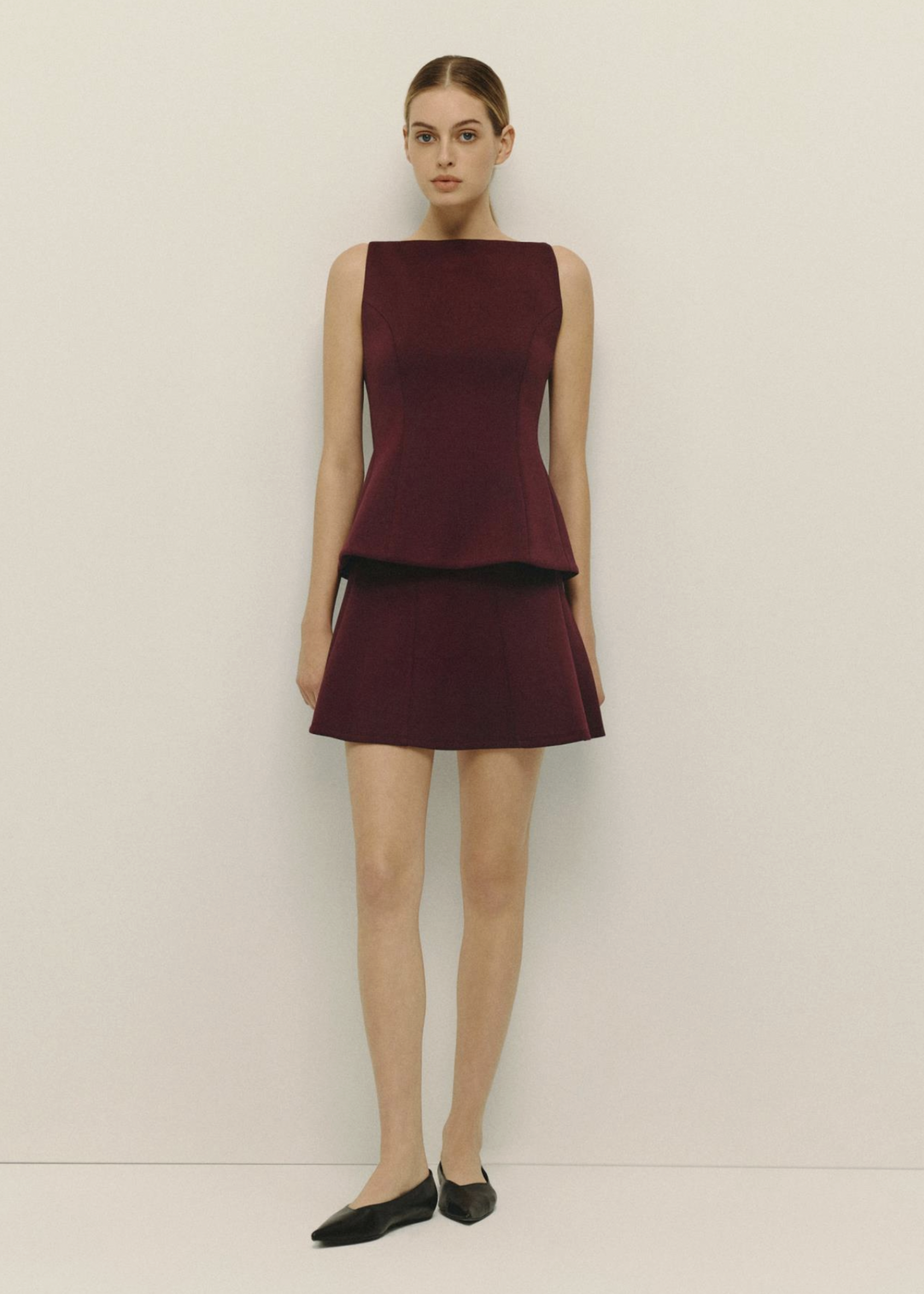 Elitaire Boutique Corine Top in Bordeaux