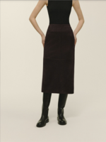 Elitaire Boutique Aven Suede Midi Skirt