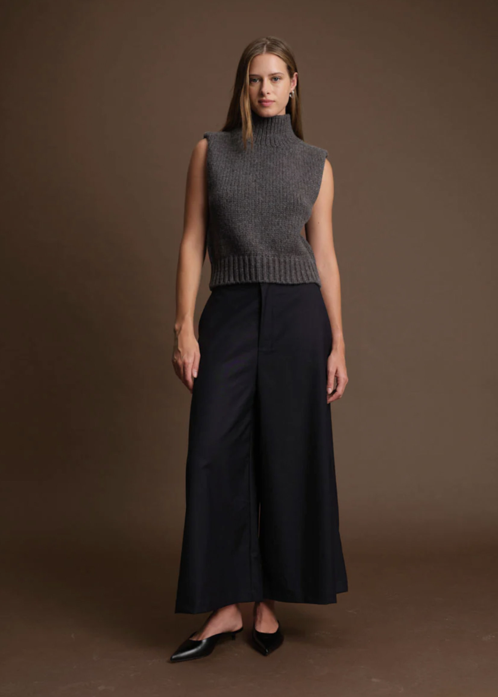 Elitaire Boutique George Turtleneck Sweater Vest