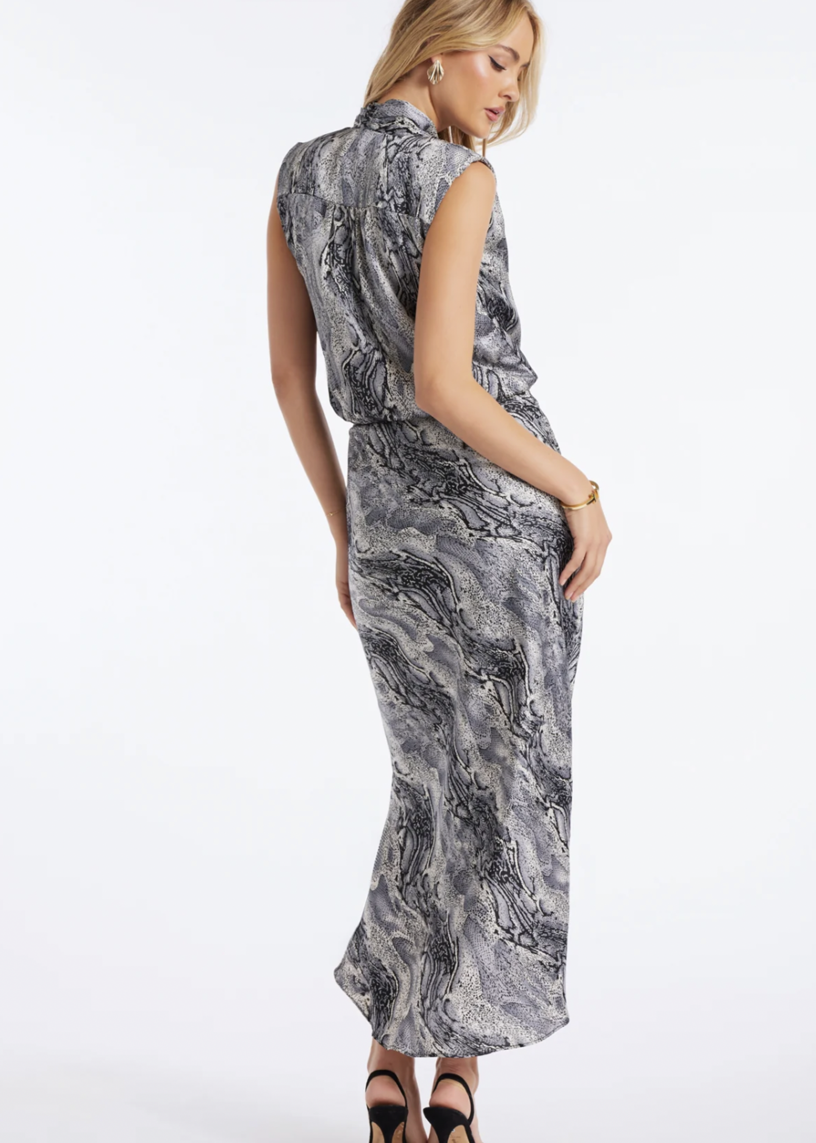 Elitaire Boutique Belle Python Slip Skirt