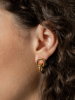 Elitaire Boutique Smooth and Twisted Interlocking Studs - Gold