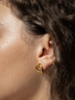 Elitaire Boutique Looped Duo Studs - Gold
