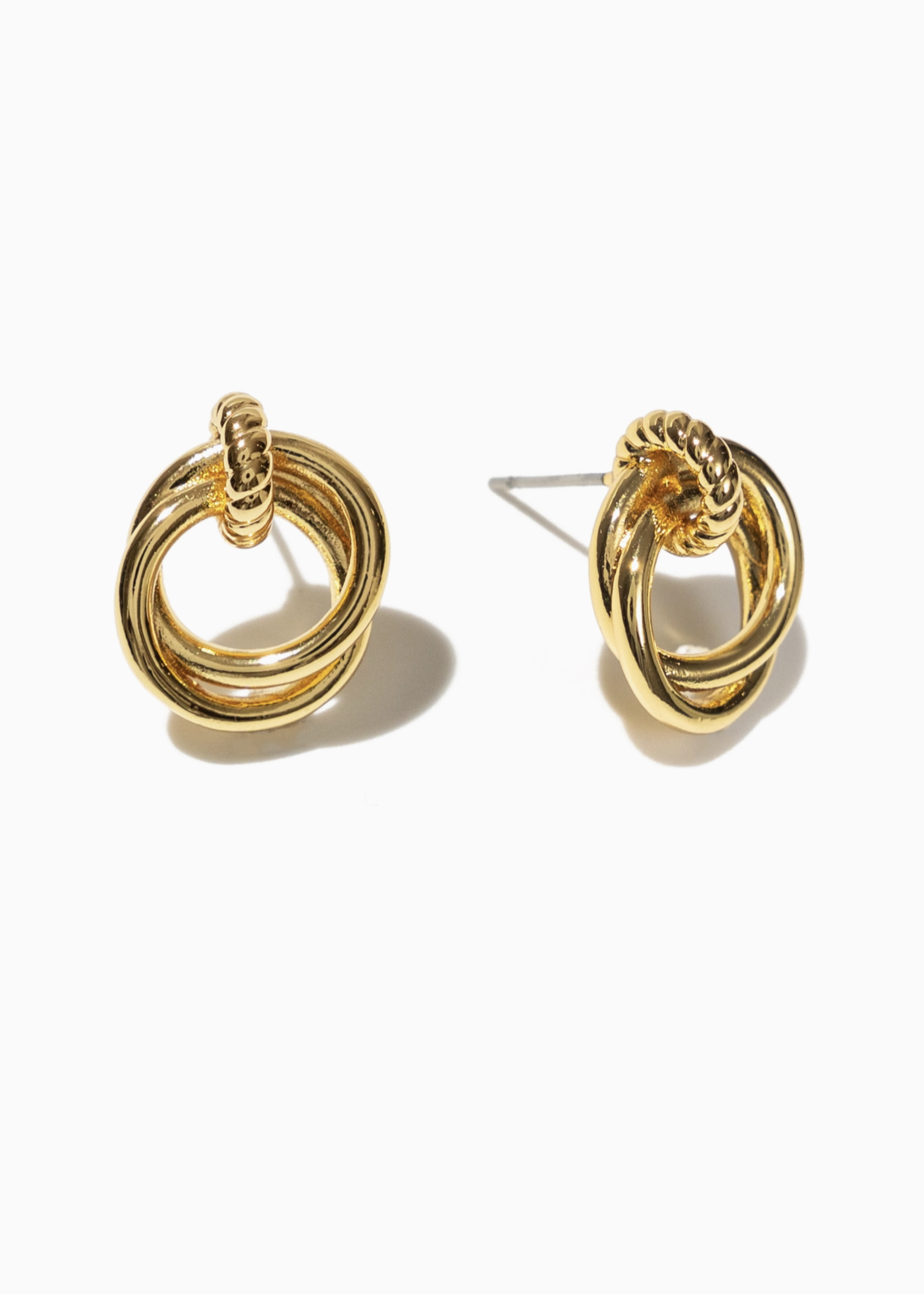 Elitaire Boutique Looped Duo Studs - Gold