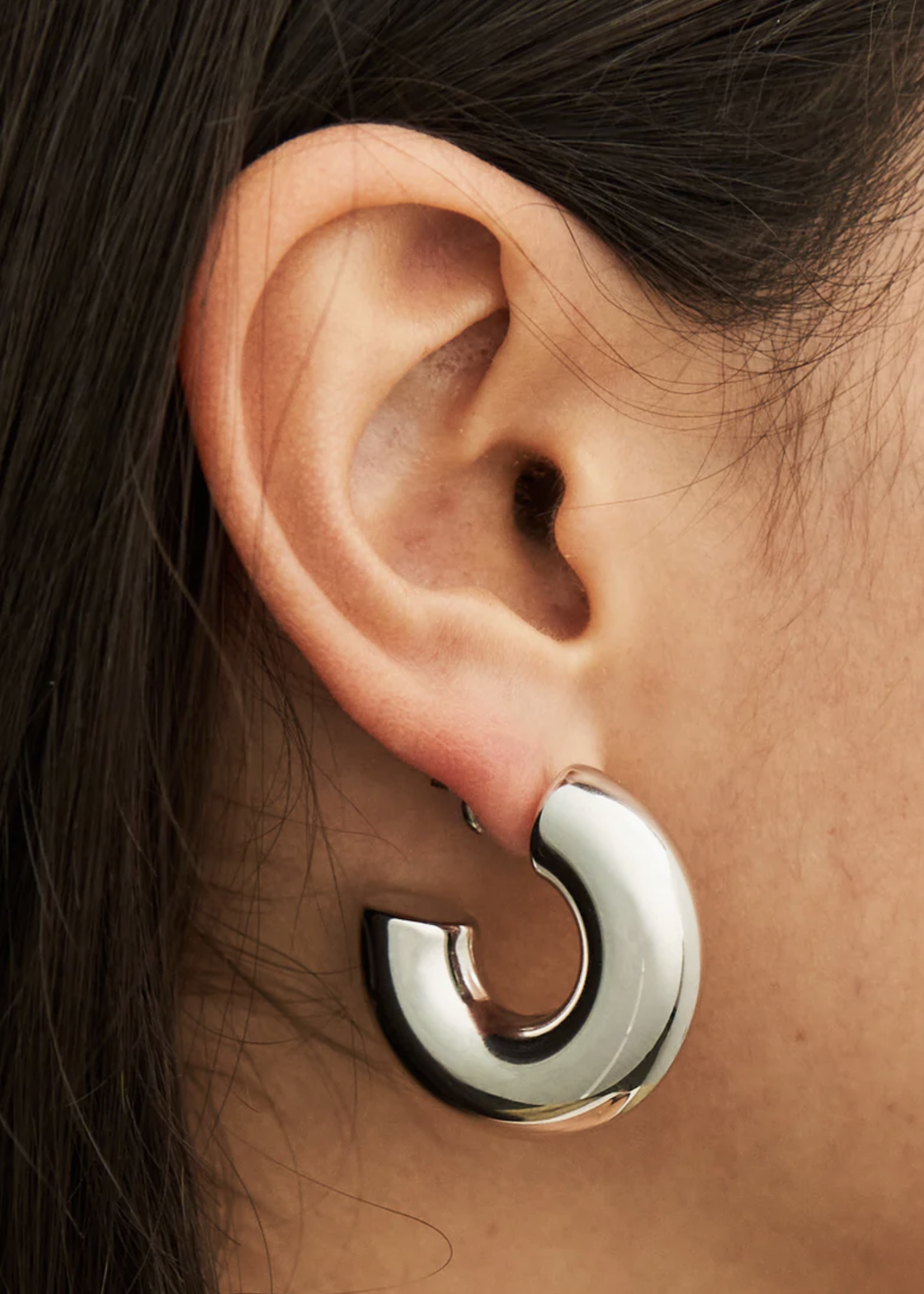 Elitaire Boutique Bubble Hoops - Silver