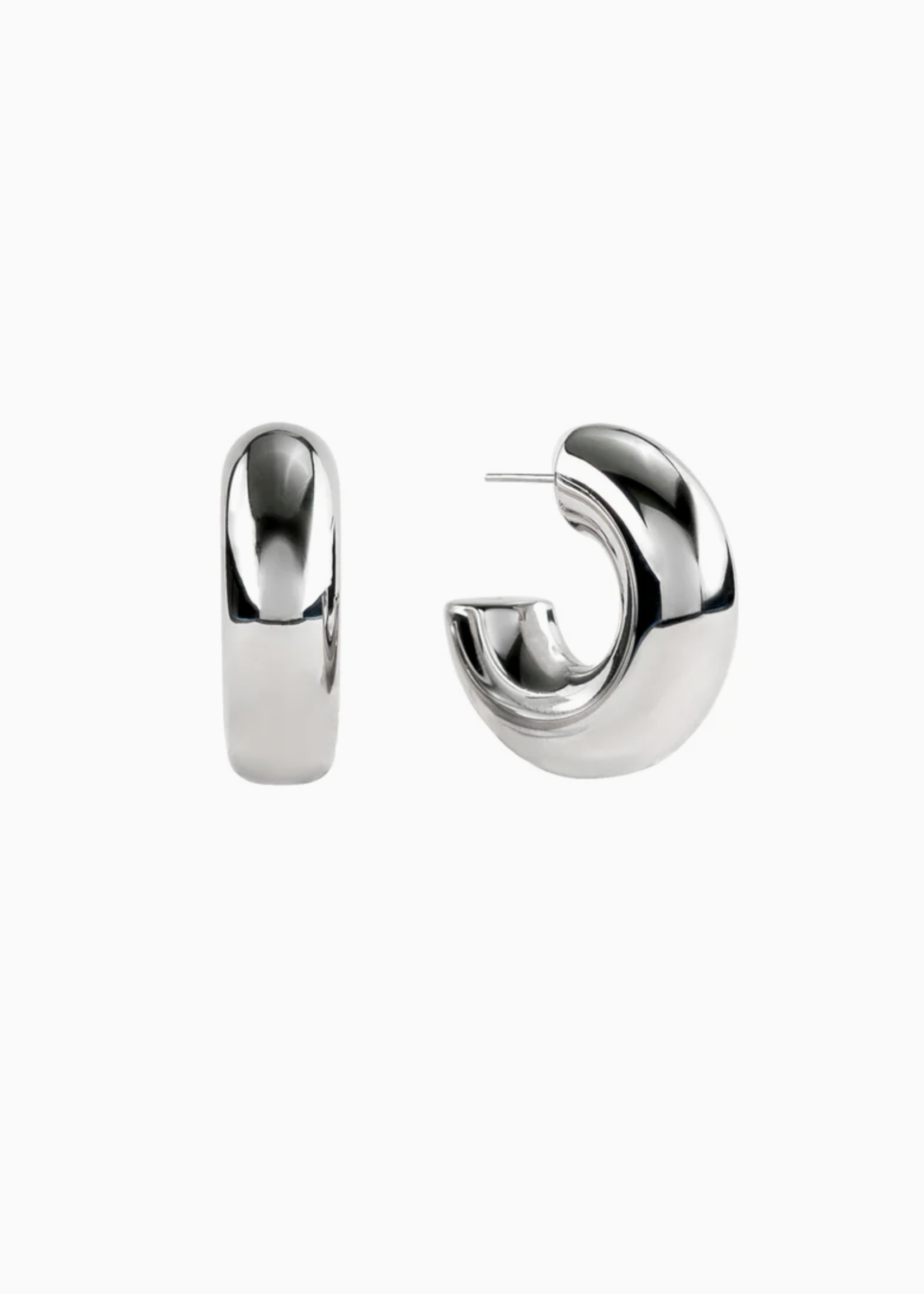 Elitaire Boutique Bubble Hoops - Silver