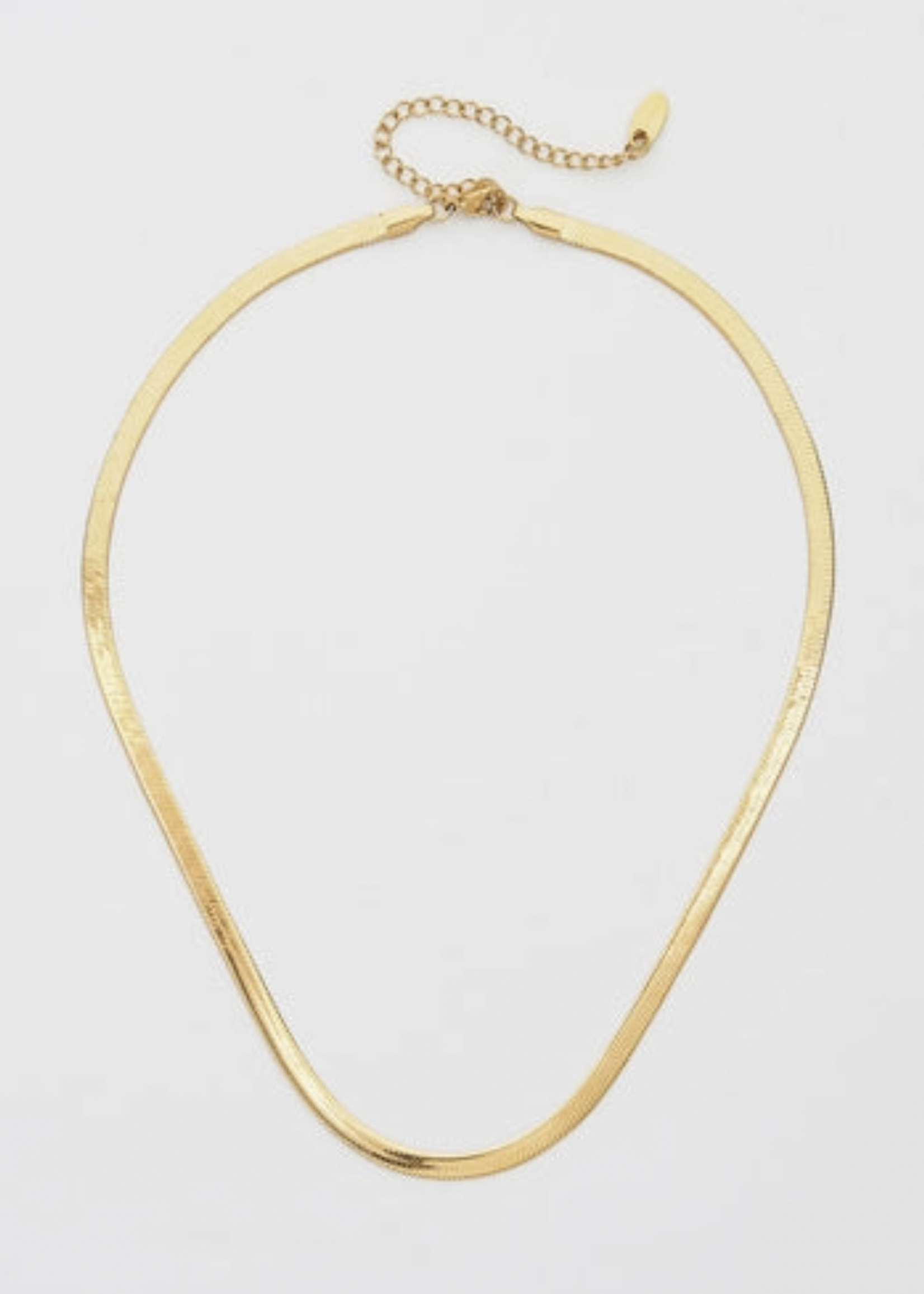 Elitaire Boutique Herringbone Necklace - Gold