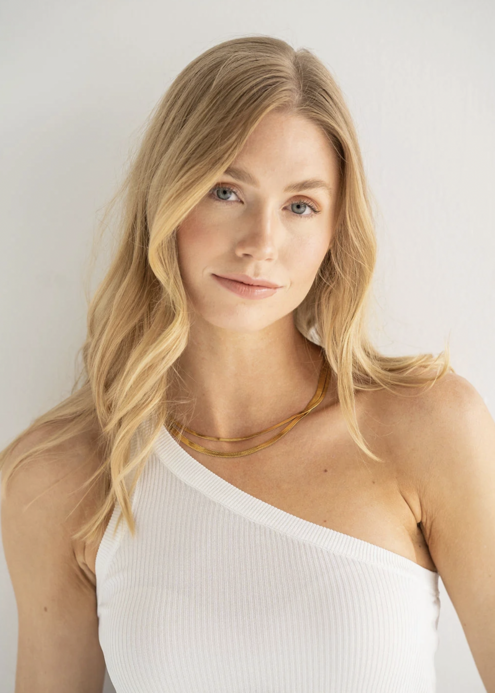 Elitaire Boutique Herringbone Necklace - Gold